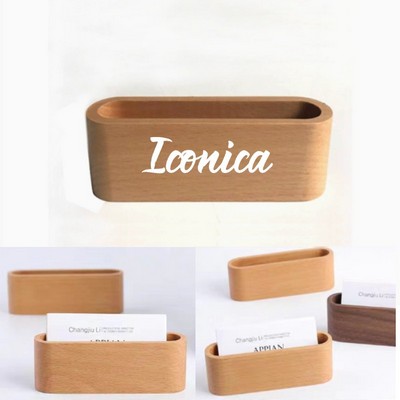 Wooden Business Card Box