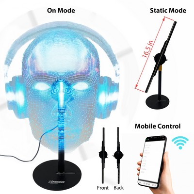 3D Stereoscopic Advertising LED Fan