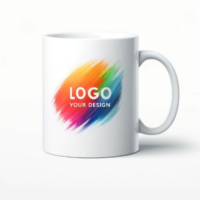 11 oz. White Coffee Mug