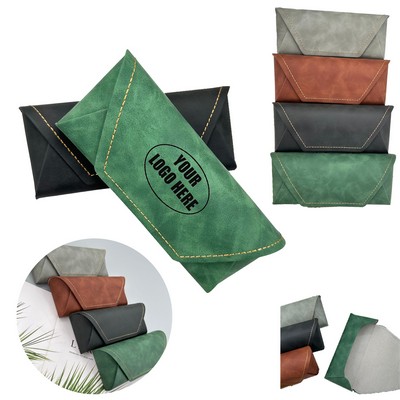 Portable PU Leather Glasses Pouch