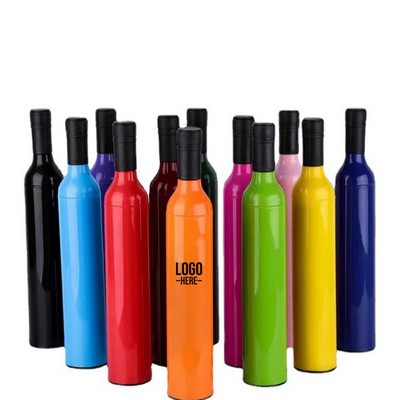 Folding Rain Wine Bottle Umbrella