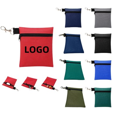 600D Oxford Cloth Golf Accessory Storage Small Waist Bag