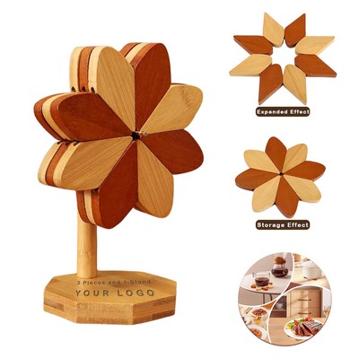 Wooden Trivet Set