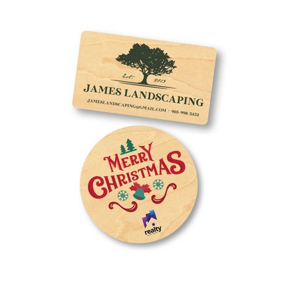 Wood Stickers - 3"x3"