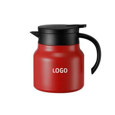 304 Stainless Steel Press Infusion Tea Pot with Thermal Lid