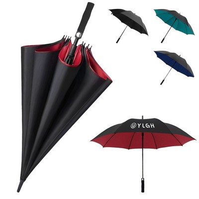 Dual Layers Press Open Golf Umbrella