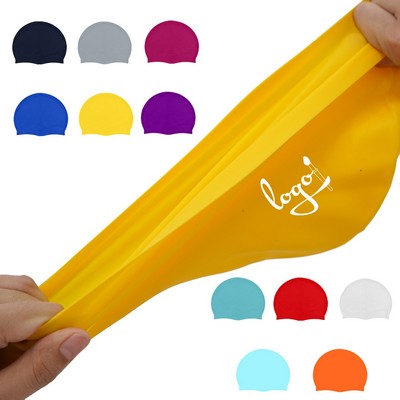 Adult Stretch Silicone Swim Cap