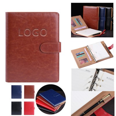 A5 Business Binder with Magnetic Closure