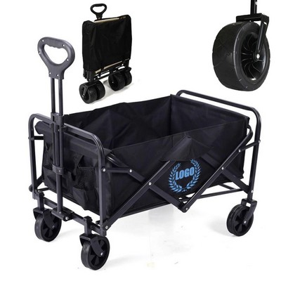 Camping Trolley Beach Foldable Hiking Handcart Garden Wagon