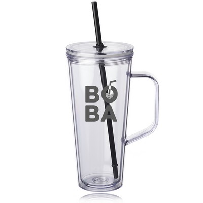 24 oz. Tilden Plastic Tumbler with Handle