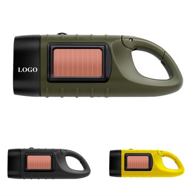 Hand Crank Solar Powered Flashlight