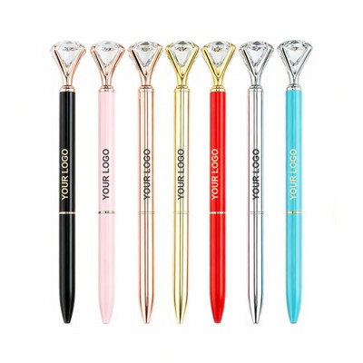 Personalized Pen with Crystal Accents