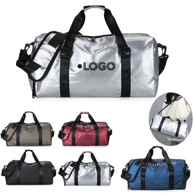 Large Capacity Pu Wet Dry Shoulder Duffel Bag