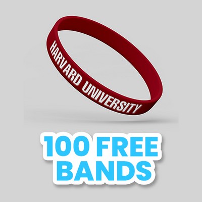 Custom Color Filled Wristband - 1/2"