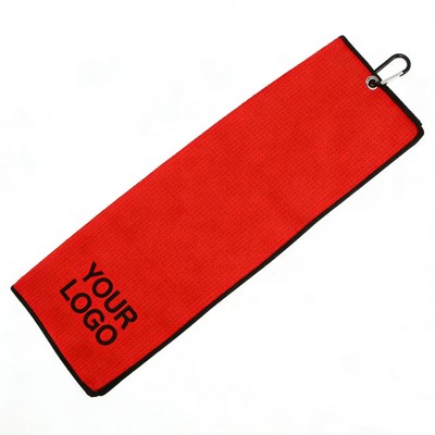 Ultra-fine Fiber Sports Towel Golf Towel with Mountain Buckle