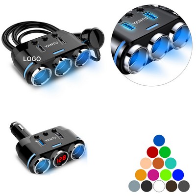 Cigarette Lighter Splitter Dual USB Car Charger