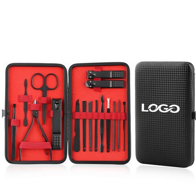 Portable 16-in-1 Stainless Steel Manicure & Pedicure Set
