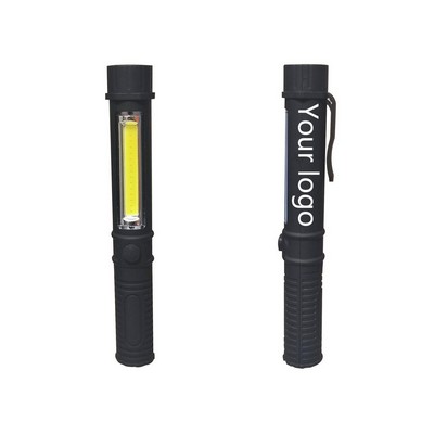 Portable Mini COB LED Flashlight - Multifunctional Pen