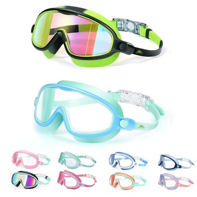 Anti-Fog Kids Swim Goggles for 3-14 UV Protection Wide View