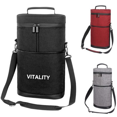 Insulated Wine Bottle Cooler Tote Bag Portable Thermal Wine Carrier for 1 Bottle