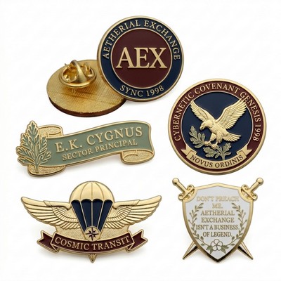 Custom Metal Badges Pins Medals Enamel Painted Professional