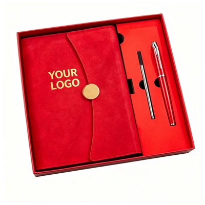 Business Office Gift Box Set, PU Leather Notebook