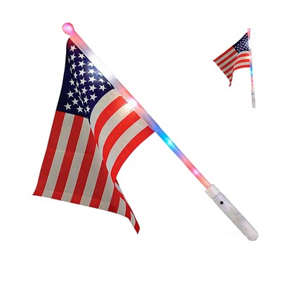 Handheld LED Light-Up American Flag