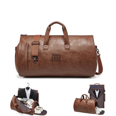Travel Garment Leather Bag