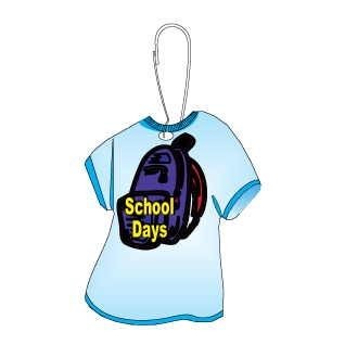 School Days Backpack T-Shirt Zipper Pull
