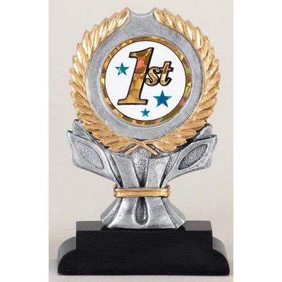 2" Mylar Insert Holder w/ Wreath - 6"