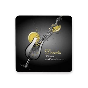 3 1/4" Paper Coaster (24 Point)