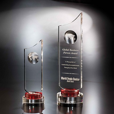 14" Fahrenheit Crystal Globe Award
