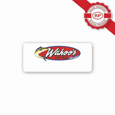 Full Color 50 Mil Name Badge (1.25"X3") Rectangle