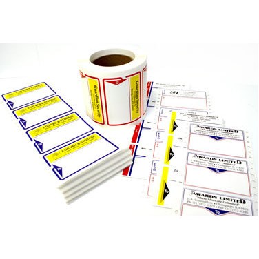 Standard Typewriter Mailing Label Roll w/Arrow Border