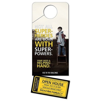 Door Hanger - 4x10 UV-Coated (1S) with Slit - 10 pt.