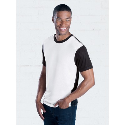 SubliVie Unisex Sublimation Blackout Crew Neck Short Sleeve 100% Polyester T-Shirt