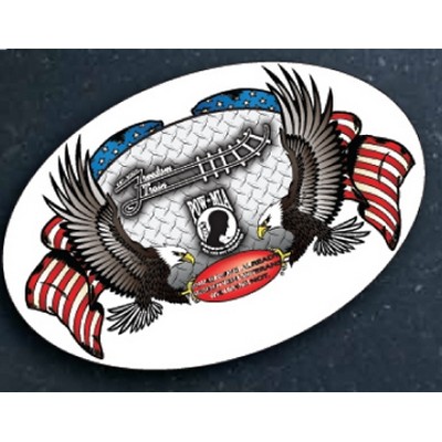 Oval Vinyl Decals w/Laminate 5"x2"