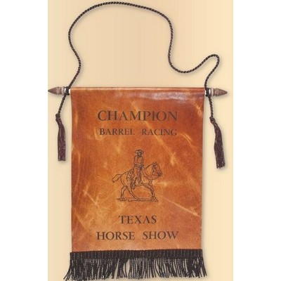 9" x 14" Custom Leather Banners