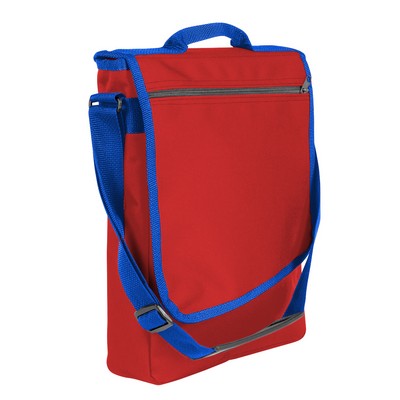 USA & Union Made 600 Denier Polyester Padded Messenger Bag (14"x10")
