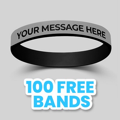 Custom Dual Layered Wristband - 3/4"