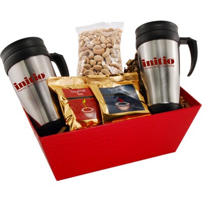 Tray w/Mugs and Cashews