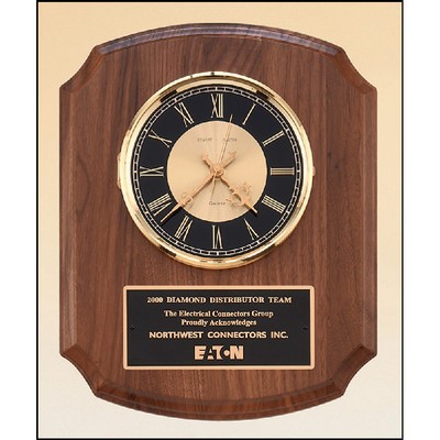 Walnut Vertical Wall Clock (10.5"x13")