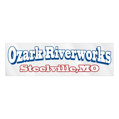 Rectangle Sticker | Square Corner | 1 3/4" x 5 3/4" | Clear Static | Static Face | Screen