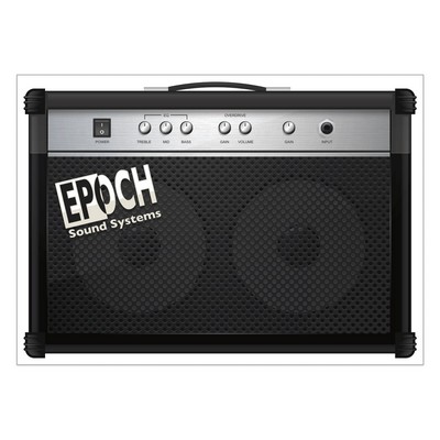 Rectangle Sticker | Square Corner | 5" x 7" | White Static | Static Back | Digital