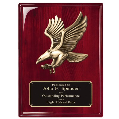 Rosewood Plaque with Eagle Casting