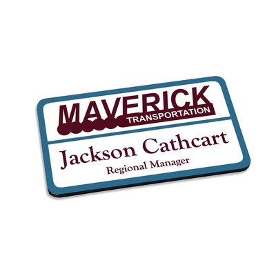Custom Ultra Vivid Recycled Wood Name Badges