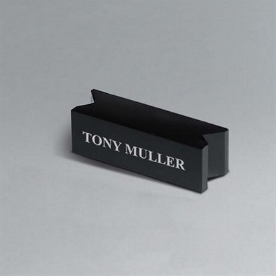 Black Glass Bar with Silver Color-Fill