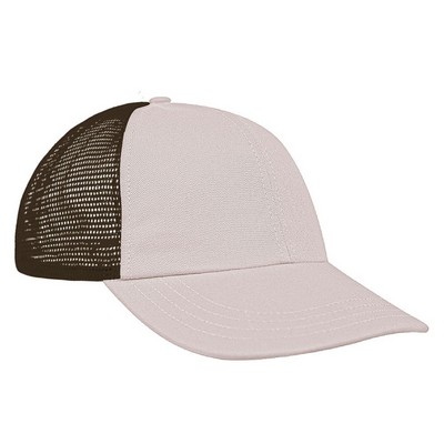 Contrast Mesh Back Brushed Front Velcro® Dad Cap