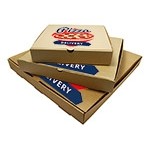 Custom Printed Corrugated Brown Kraft Pizza Box (7"x7"x2")