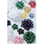 Satin Self Sticking Star Bow (2 3/4"x1/2")